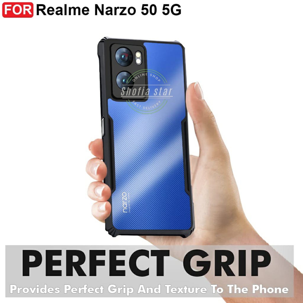 CASE REALME NARZO 50 5G SOFTCASE SHOCKPROOF TRANSPARAN CAMERA PROTECT CASING