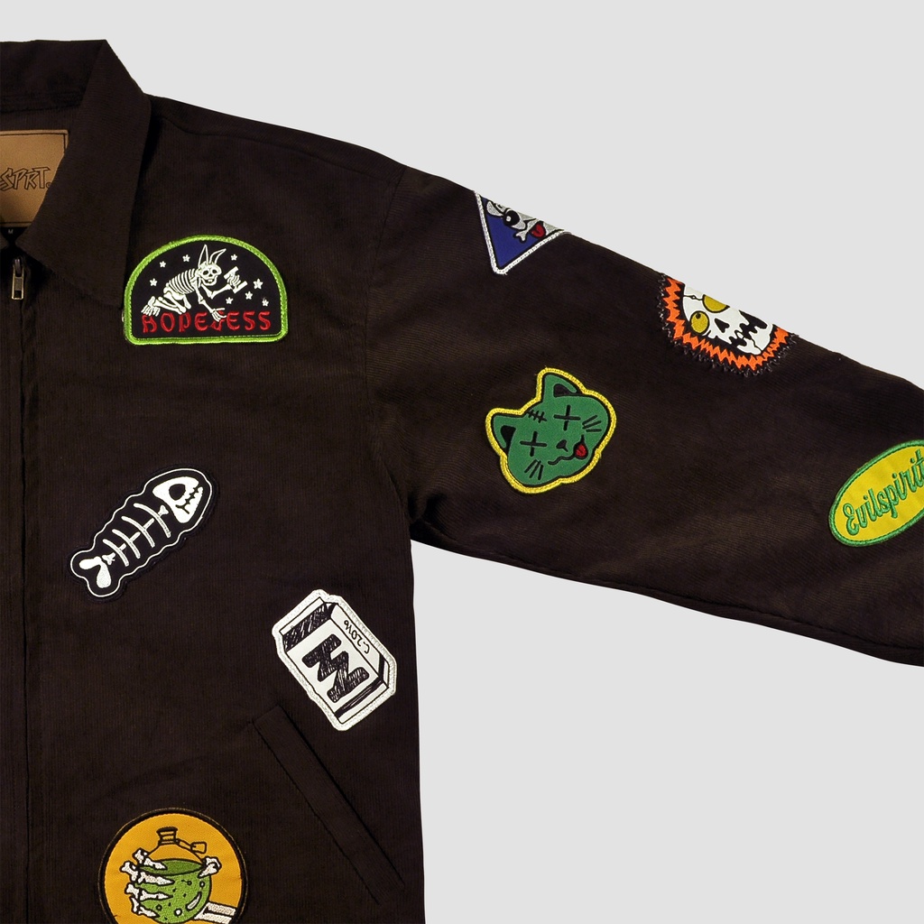 EVILSPIRIT JACKET WORKER - OSCAR PATCH BROWN UNISEX