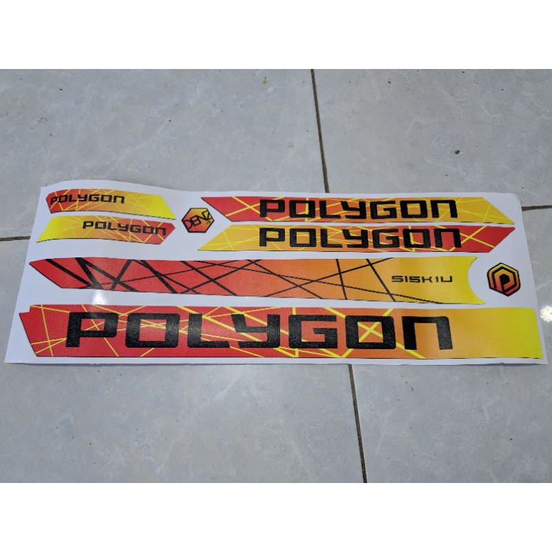 Decal Frame Polygon Siskiu D5, D6, D7, D8