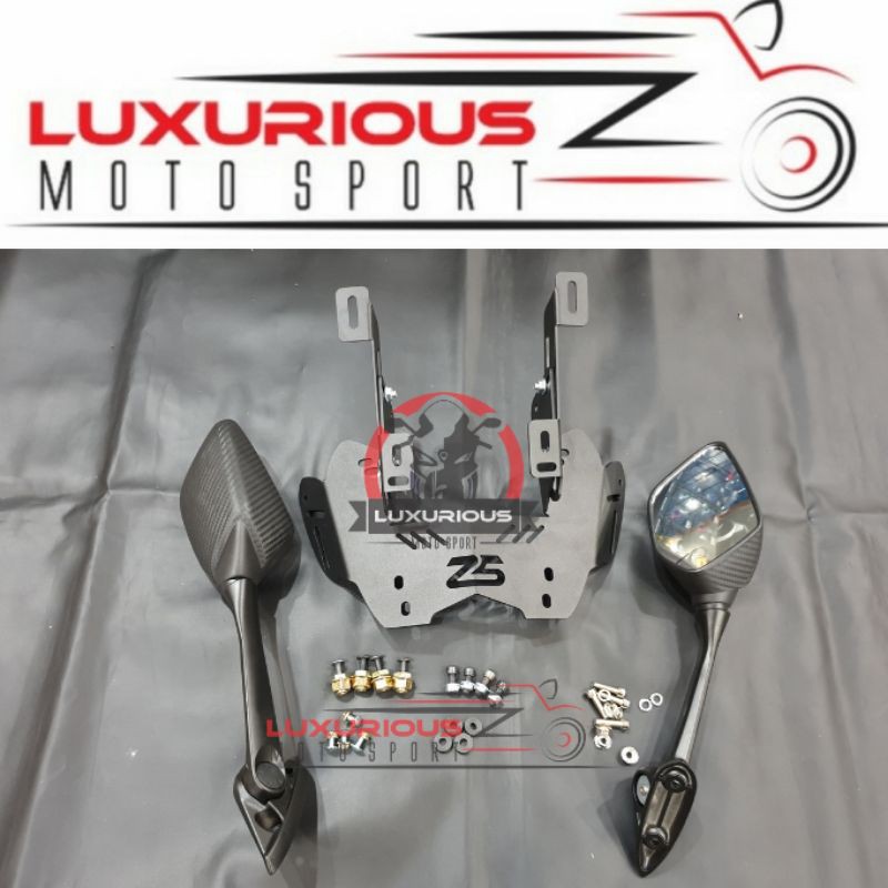 braket serpo nmax spion mhr r25 nmax 155 spion r25 karbon nmax