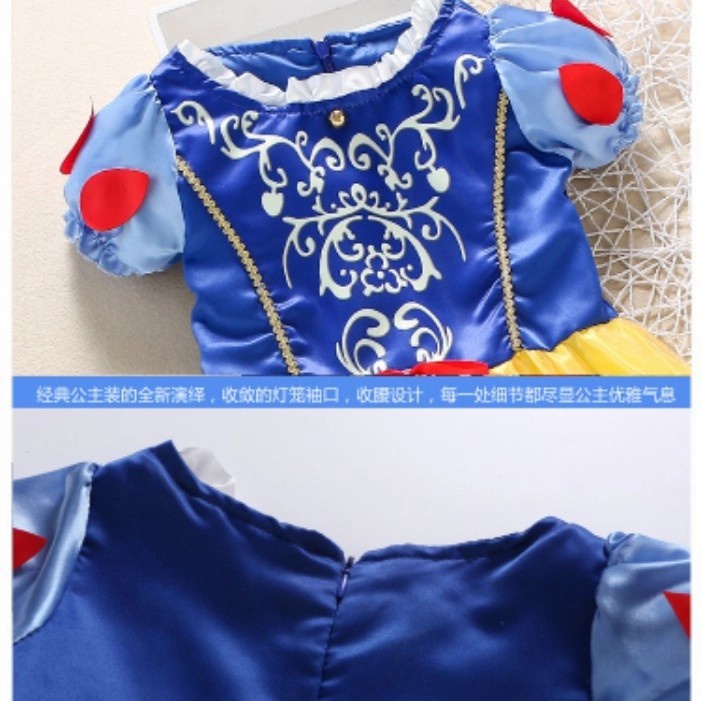 Snow White Princess Costume Kostum Anak cosplay Halloween Murah