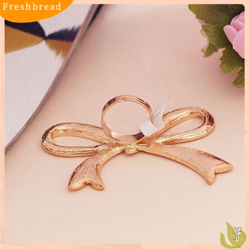 Fresh| Cincin Knuckle Wanita Desain Pita Besar Hias Berlian Imitasi Berkilau Untuk Hadiah