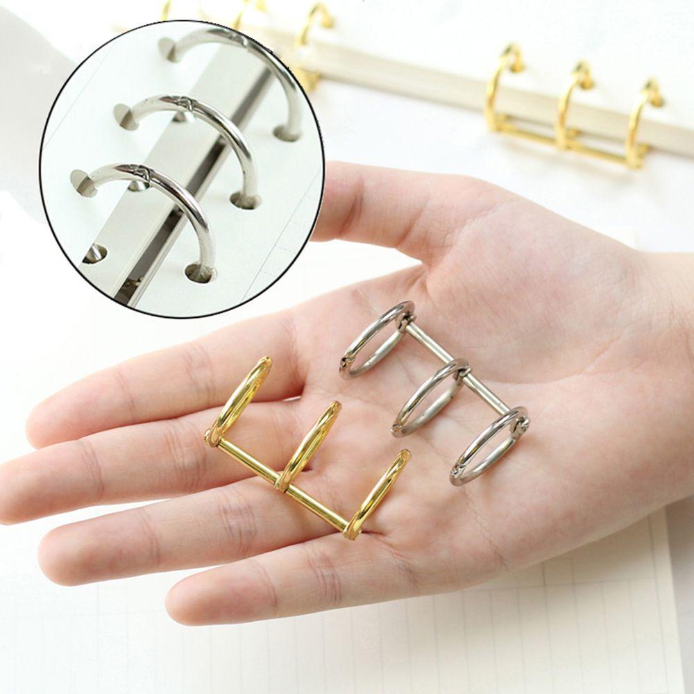 R-flower 2Pcs/Lot Cincin Daun Longgar Berlapis Lingkaran Klip Scrapbook Logam
