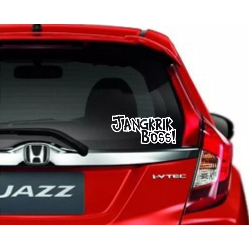 Stiker mobil stiker kaca belakang stiker cutting Jangkrik boss