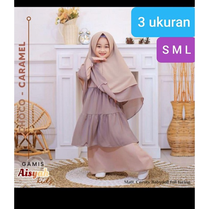 GAMIS ANAK/AISYAH KIDS/CERUTY BABYDOL/ 3 SIZE