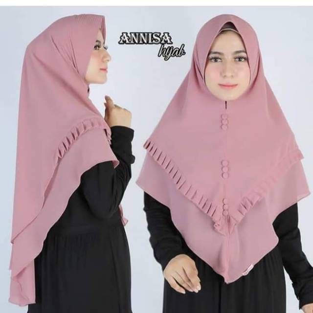 Khimar annisa 2 layer /khimar ceruti 2 layer