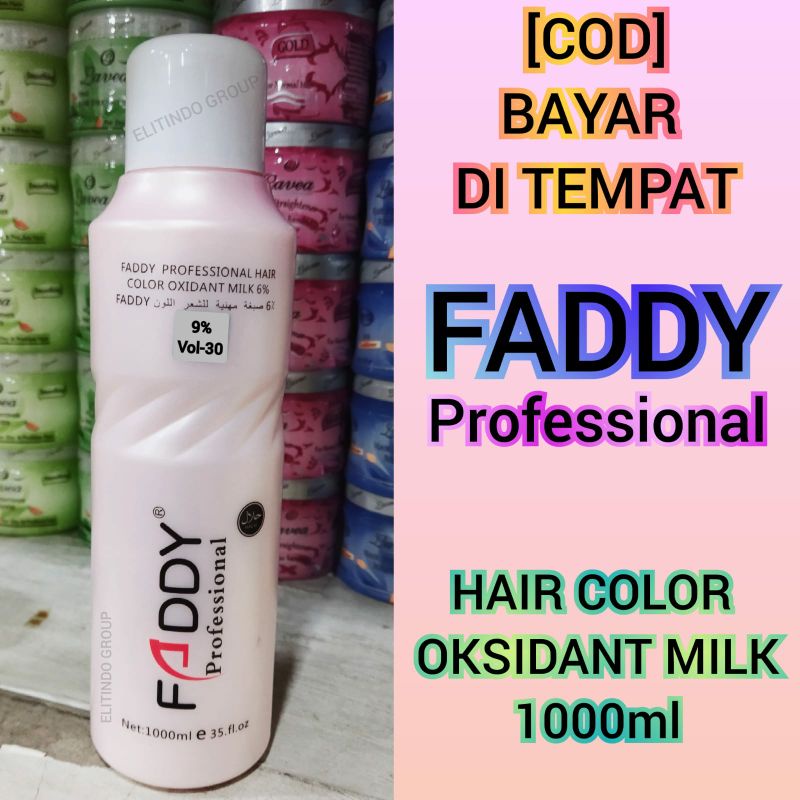 (1,L)OXIDANT CAT RAMBUT FADDY/CAMPURAN CAT RAMBUT 9%/CAMPURAN BLEACHING 12%/CAMPURAN TONING6%/OXIDANT PEWARNAAN RAMBUT