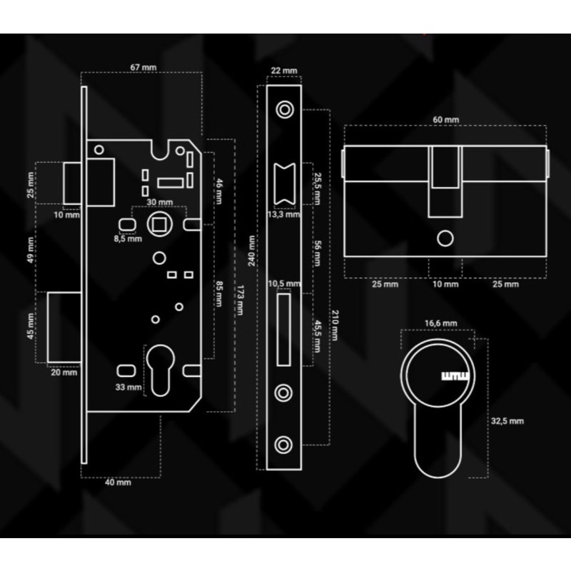 Body Kunci Dekkson 8485/ body swing dekkson/ lock case dekkson 8485/ body kunci pintu dekkson/ body swing dekson