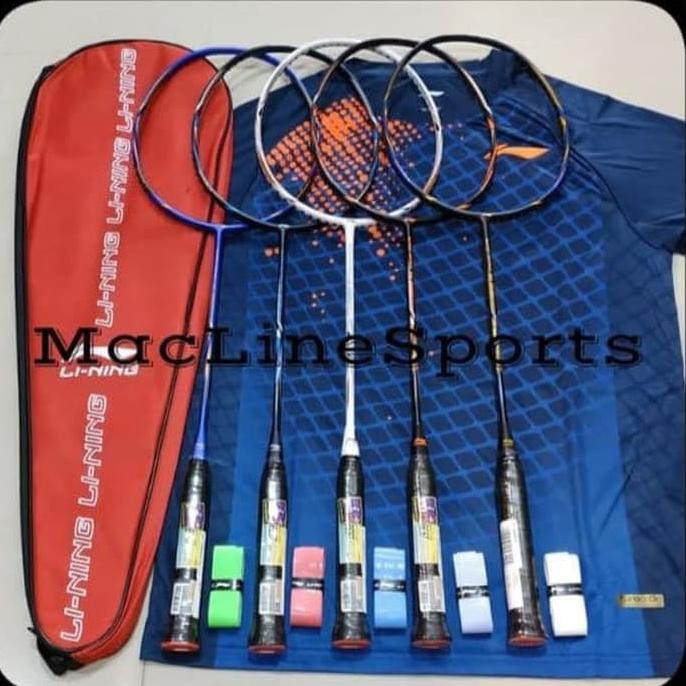PASANG-RAKET BADMINTON LINING SS2020/SUPER SERIES 2020 SPECIAL EDITION - PUTIH GOLD