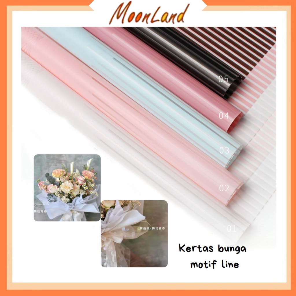 MoonLand GROSIR kertas bunga / flower wrapping paper/kertas kado /bunga wisuda (608-611)