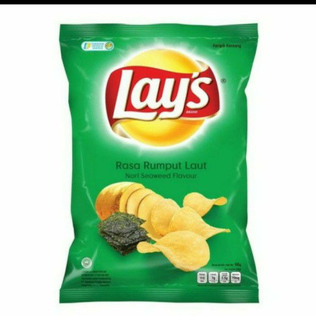 Lays- 68 gr ( rasa rumput laut dan salmon teriyaki)