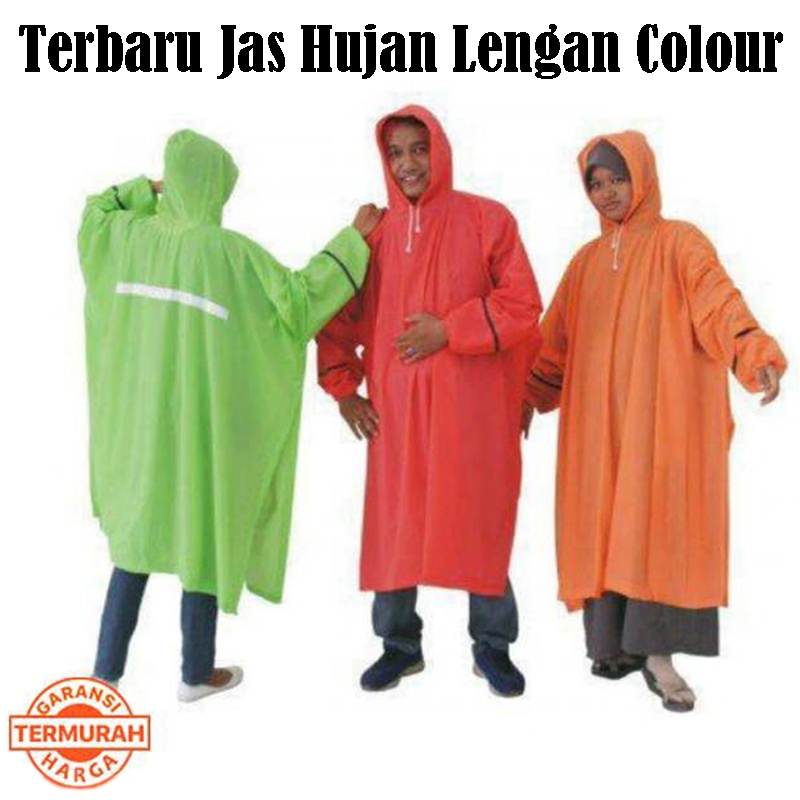 Jas Hujan Spesial Promo TERMURAH Ponco Lengan Colour Skotlet-Jas Hujan Murah Jas Hujan Poncho Lengan Kelelawar Jumbo Gajah Ibex Colour Skotlet- Jas Hujan Dewasa wanita Pria