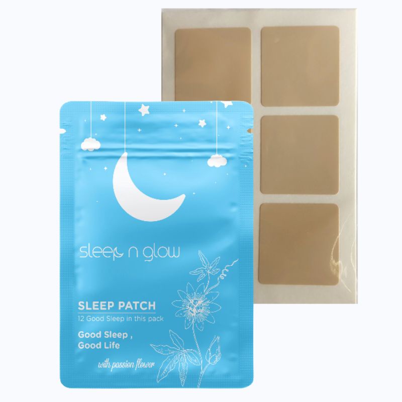 Sleep n Glow Sleep Patch Bantu Tidur Nyenyak 12 pcs