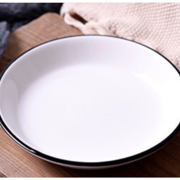 PIRING PUTIH BOREAL EUROPE STYLE / PIRING CANTIK / PIRING KERAMIK