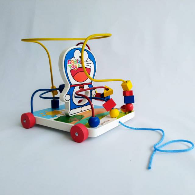 Mainan Kayu - Wire Doraemon
