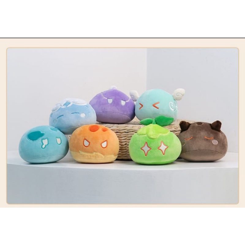(Open PreOrder PM) Official MiHoyo Genshin Impact Anemo Geo Slime Plush