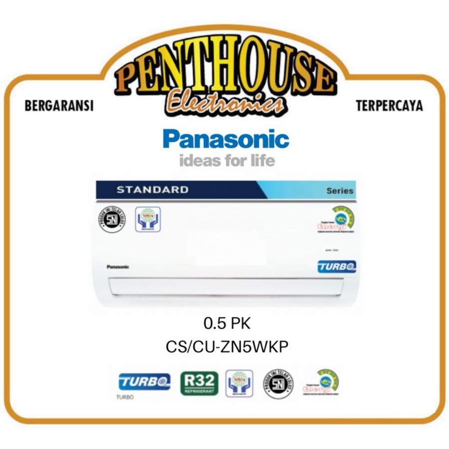 Panasonic AC 0.5PK CS/CU-ZN5WKP Standard 0.5 PK 1/2 PK