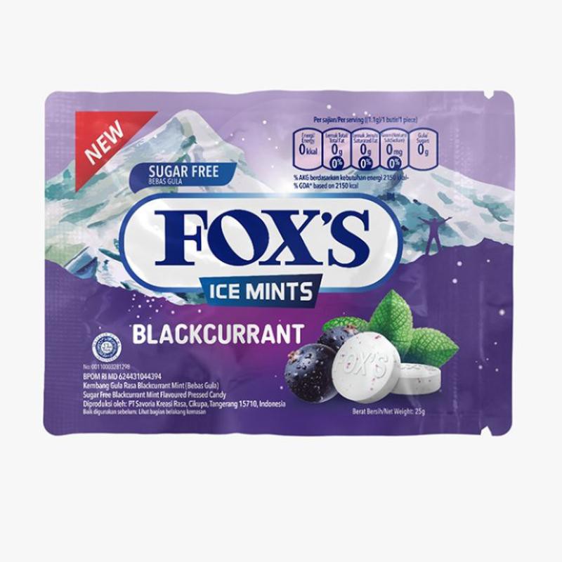 

Fox's candy ice mints blackcurrant 25 gram