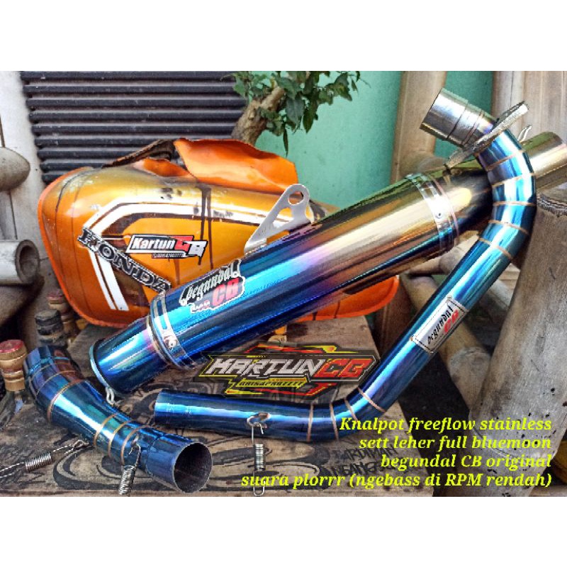 Silincer freeflow begundal CB original full stainlesssuara plorr klokor²