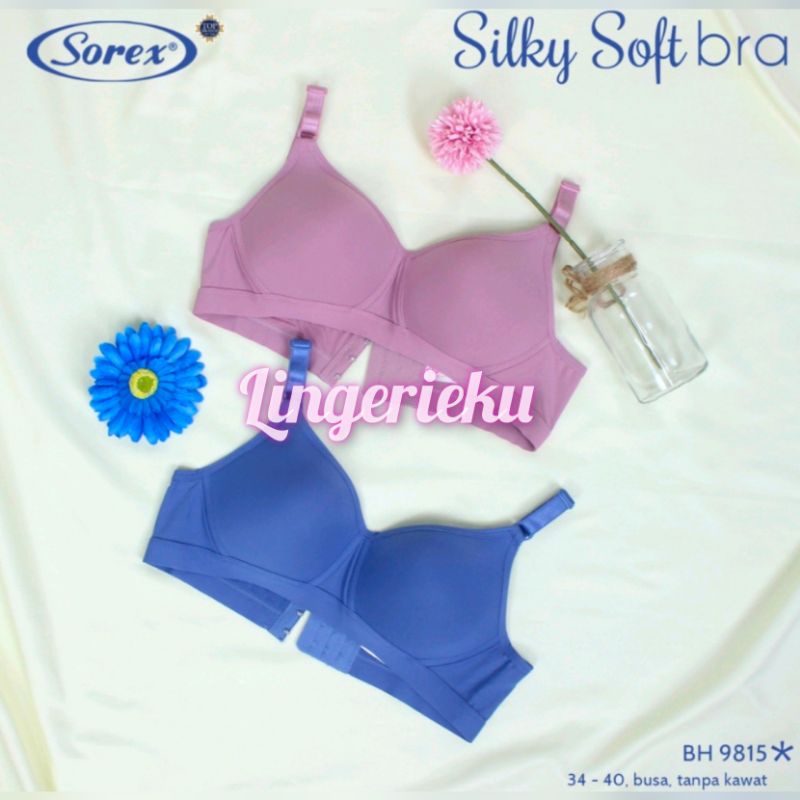 Sorex 9815 BH Bra Wanita Tanpa Kawat Busa Tipis Lembut Silky Soft