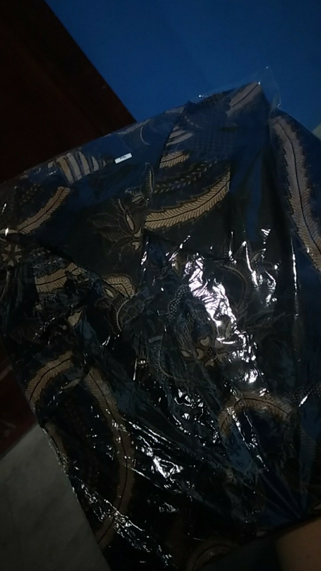 Perwira Kemeja Batik Pria Merah Bahan Katun Prima Ukuran M L Xl Xxl Xxxl