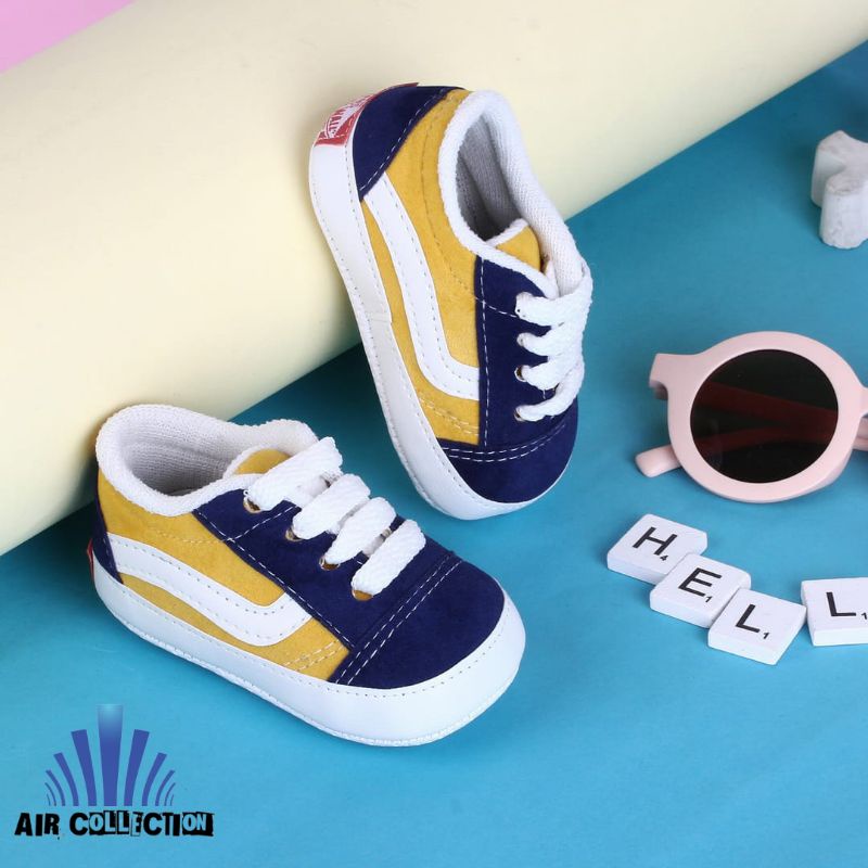 Sepatu Bayi Perempuan Usia Umur 0 12 Bulan Prewalker Sneakers Baby Belajar Jalan - Air Collcetion