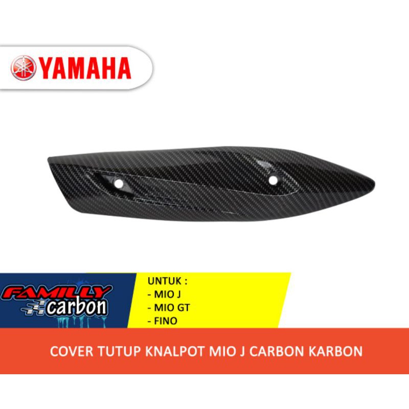 TUTUP COVER TAMENG KNALPOT MIO J GT FINO KARBON
