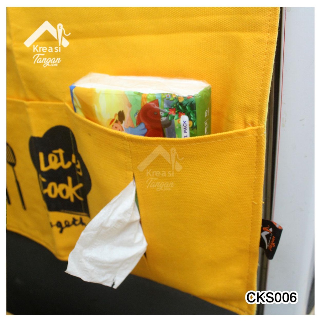 PAKET LEBIH MURAH - Cover Galon &amp; Cover Kulkas Warna Kuning Orange (Paket Polos-06)