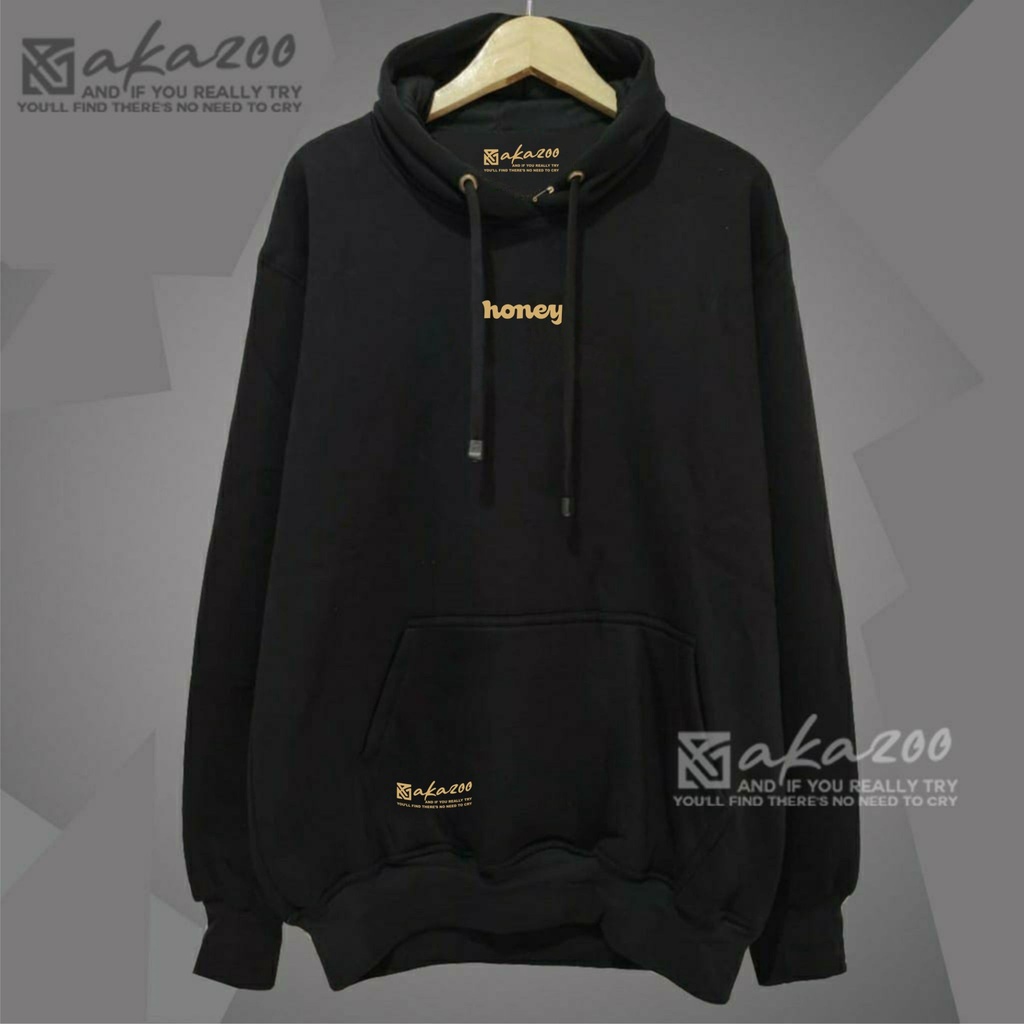 sweater hoodie pria distro akazoo warna hitam honey sablon gold hoodie korean style sweater hoodie pria distro hoodie hijau hoodie oversize pria distro hoodie polos pria switer hoodie unisex premium akazoo official