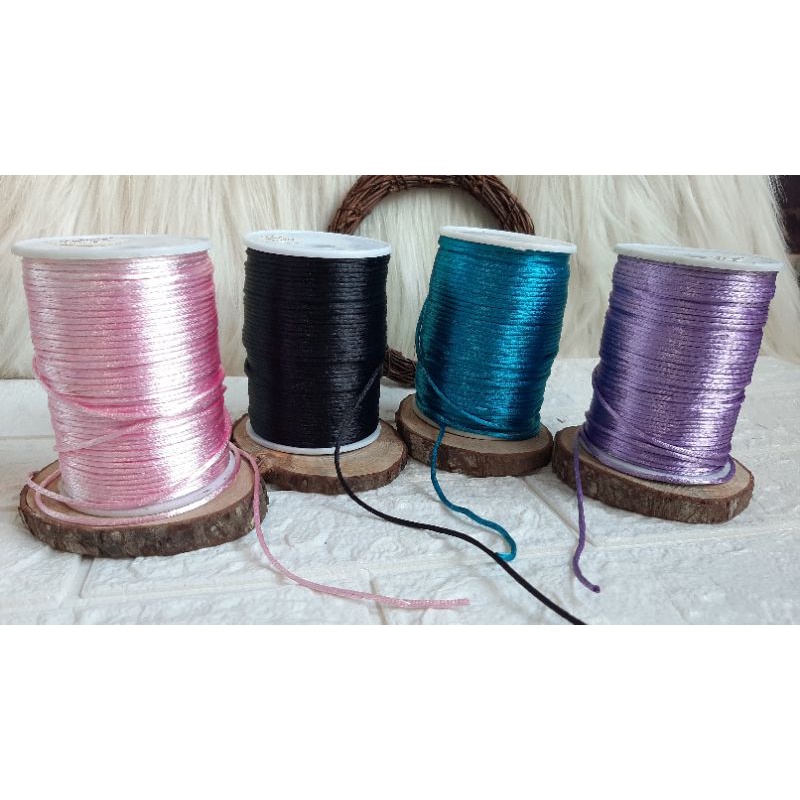 Tali satin cina 2mm bahan craft meteran