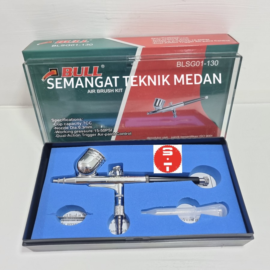 

AB130 ALAT LUKIS AIR PAINT BRUSH KIT TABUNG GABUNG 0,3 mm 7cc BULL