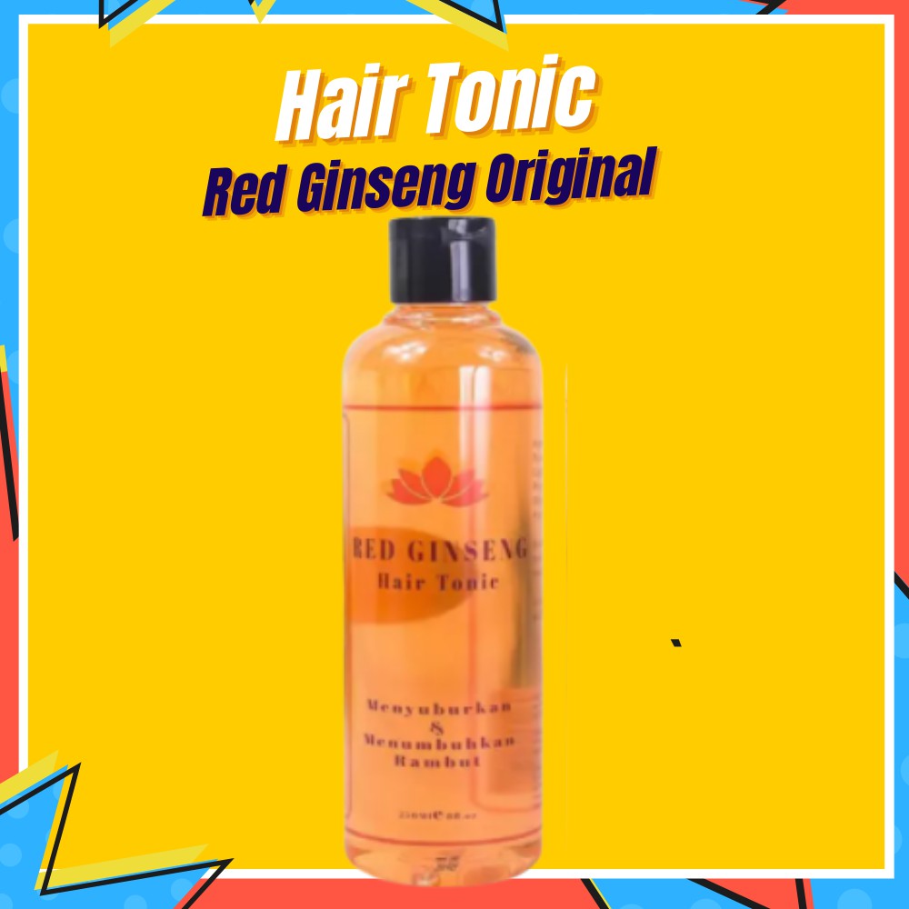 ORIGINAL! Shampoo Sampo Hair Tonic Penumbuh Penyubur Pelebat Rambut Rontok Botak Red Ginseng BPOM-Hair Tonic