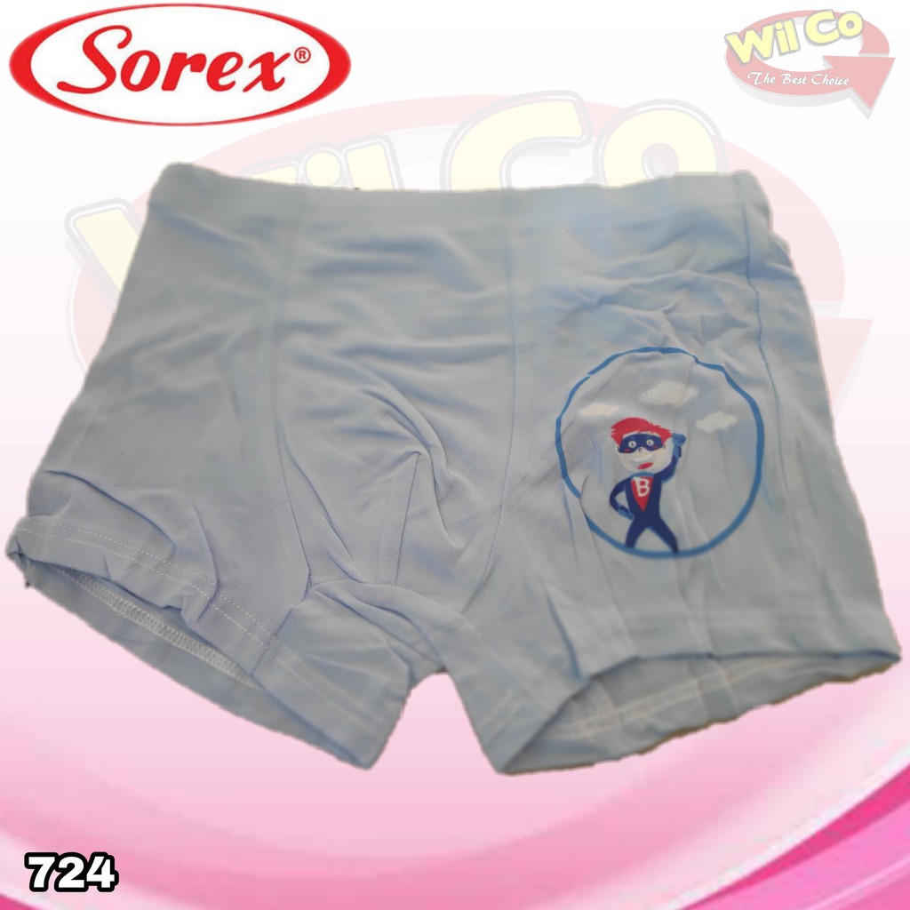 K724 - (Harga 1Pcs) CELANA DALAM ANAK COWOK [BOXER] PAKAIAN DALAM ANAK SOREX SIZE S - XL