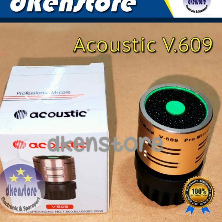 [PRODUK GGPKI] Spool Mic Acoustic V609 Sensitif buat Microphone Vocal kabel dan wireless Original 9K