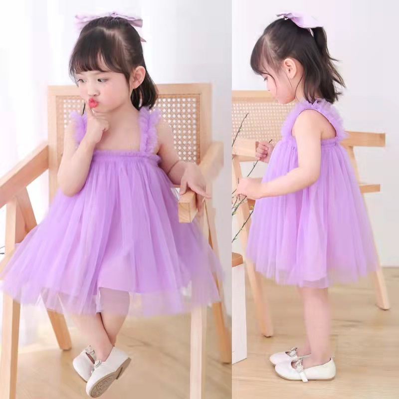 [PRINCESS KESLI] 0-5tahun Gaun anak perempuan &quot;Pakaian bayi perempuan&quot; gaun putri berusia 1 tahun rok kasa berbulu/baju bayi perempuan import