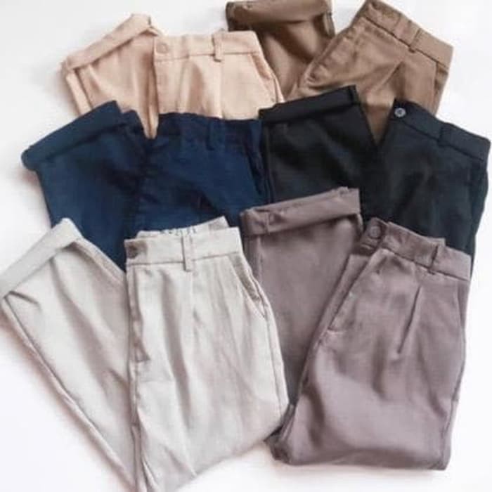 CELANA WANITA BAGGY PANTS PREMIUM AMERICAN DRILL CELANA PANJANG WANITA