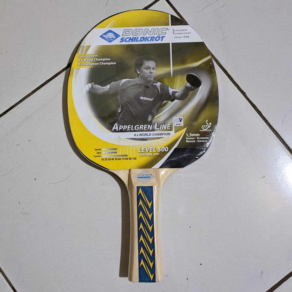 [COD] Bet Donic Schildkrot Appelgren Line 500 Bat Pingpong Tenis Meja Donic Level 500