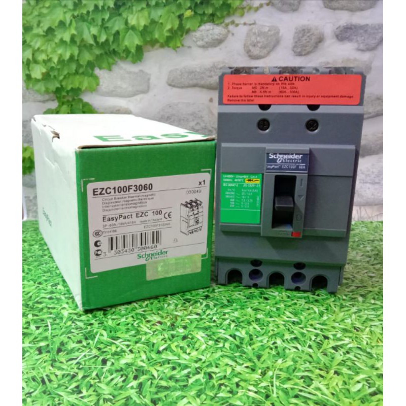 MCCB EZC Schneider 100F 3 Phase 60Amper