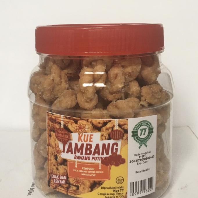 

kue tambang toples 500 gram rasa bawang putih/ kue kering imlek - Bawang Putih