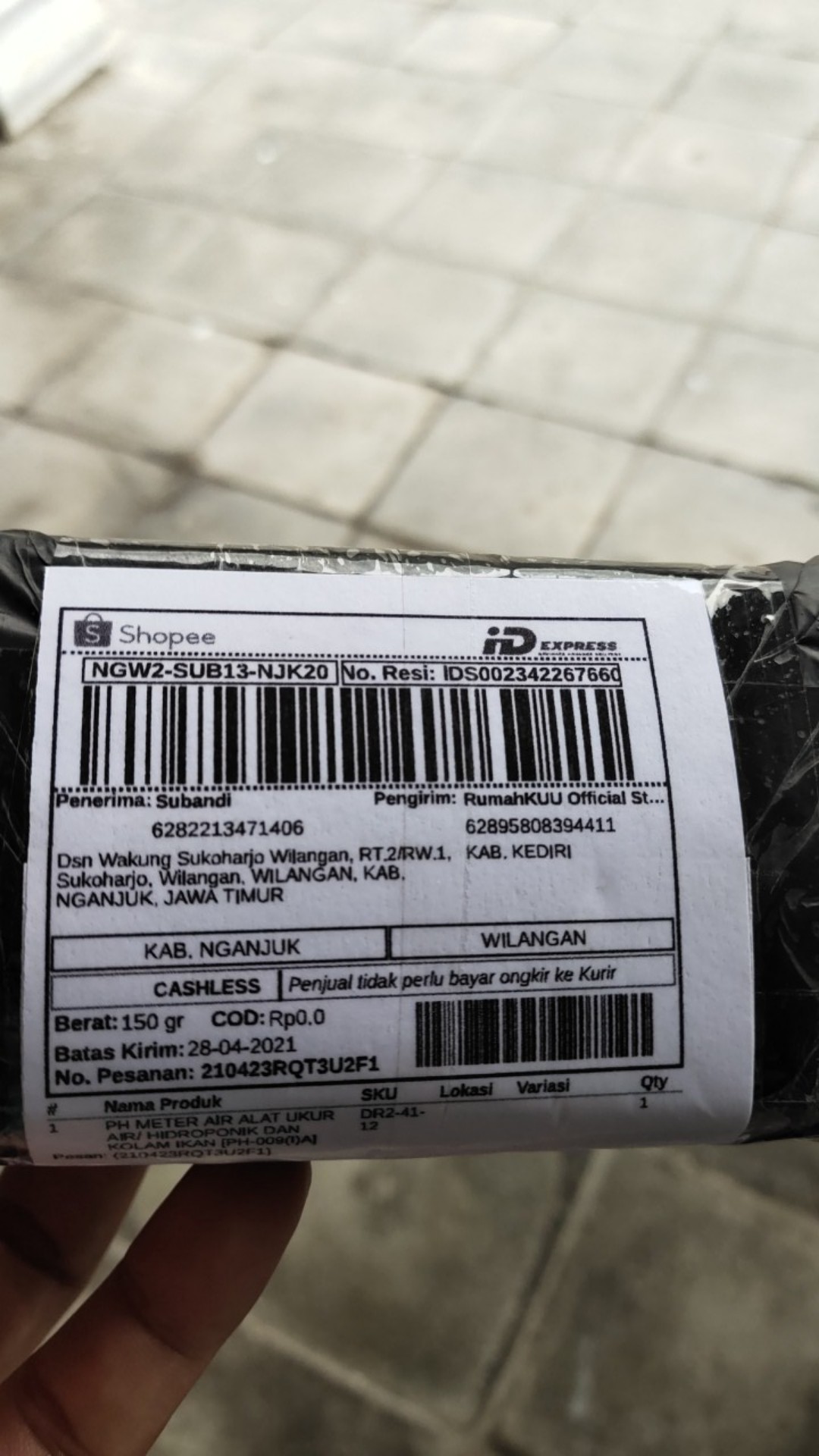 Ph Meter Air Alat Ukur Air/ Hidroponik Dan Kolam Ikan [ph-009(i)a]