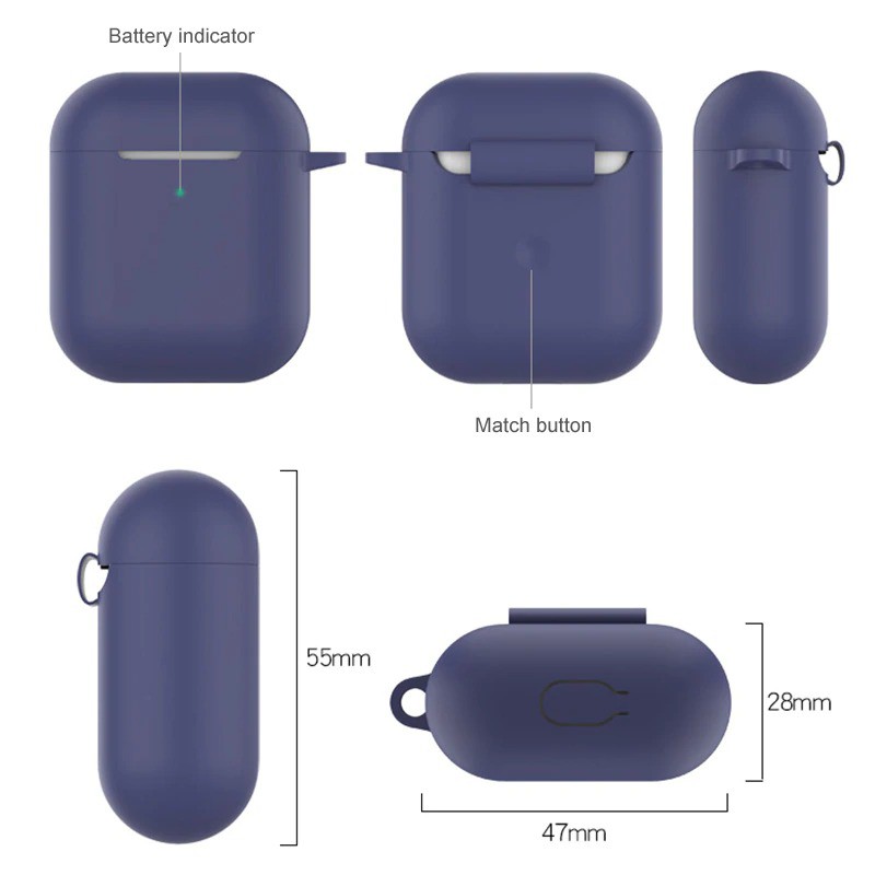 Sarung Casing Portable Silicone Case for Airpods TWS - W33