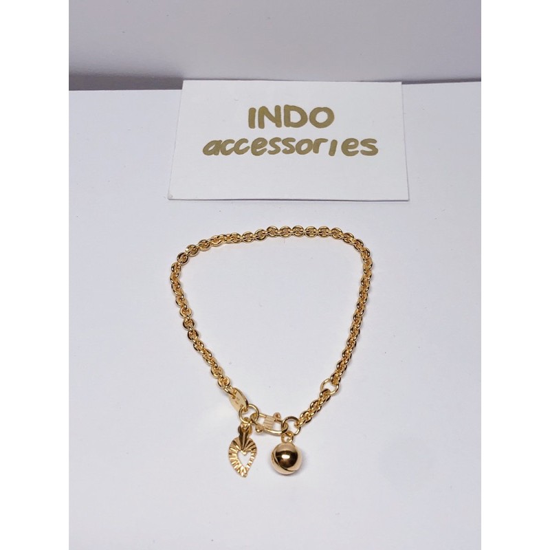 Gelang Emas Bayi Anak 2gr Rantai Medan Kerincing - Gold Bracelet