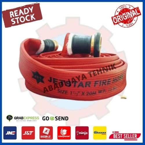 Selang Pemadam 2,5 Inch X 20 M Fire Hose Rubber Jetstar - Murah