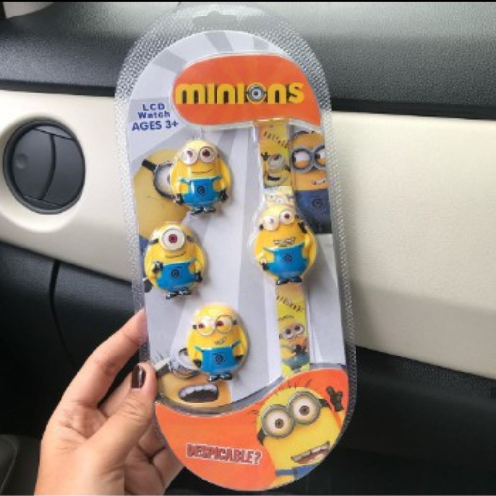 JAM TANGAN ANAK LAKI LAKI KARAKTER MINION SET