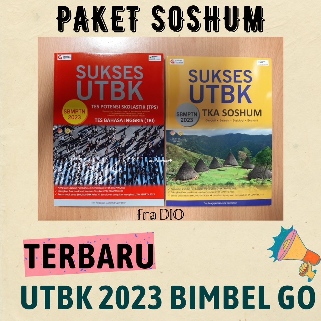 TERMURAH BUKU UTBK 2023 GANESHA OPERATION | TPS 2023 + SOSHUM 2023 | SBMPTN 2023 | BUKU SAKTI GO