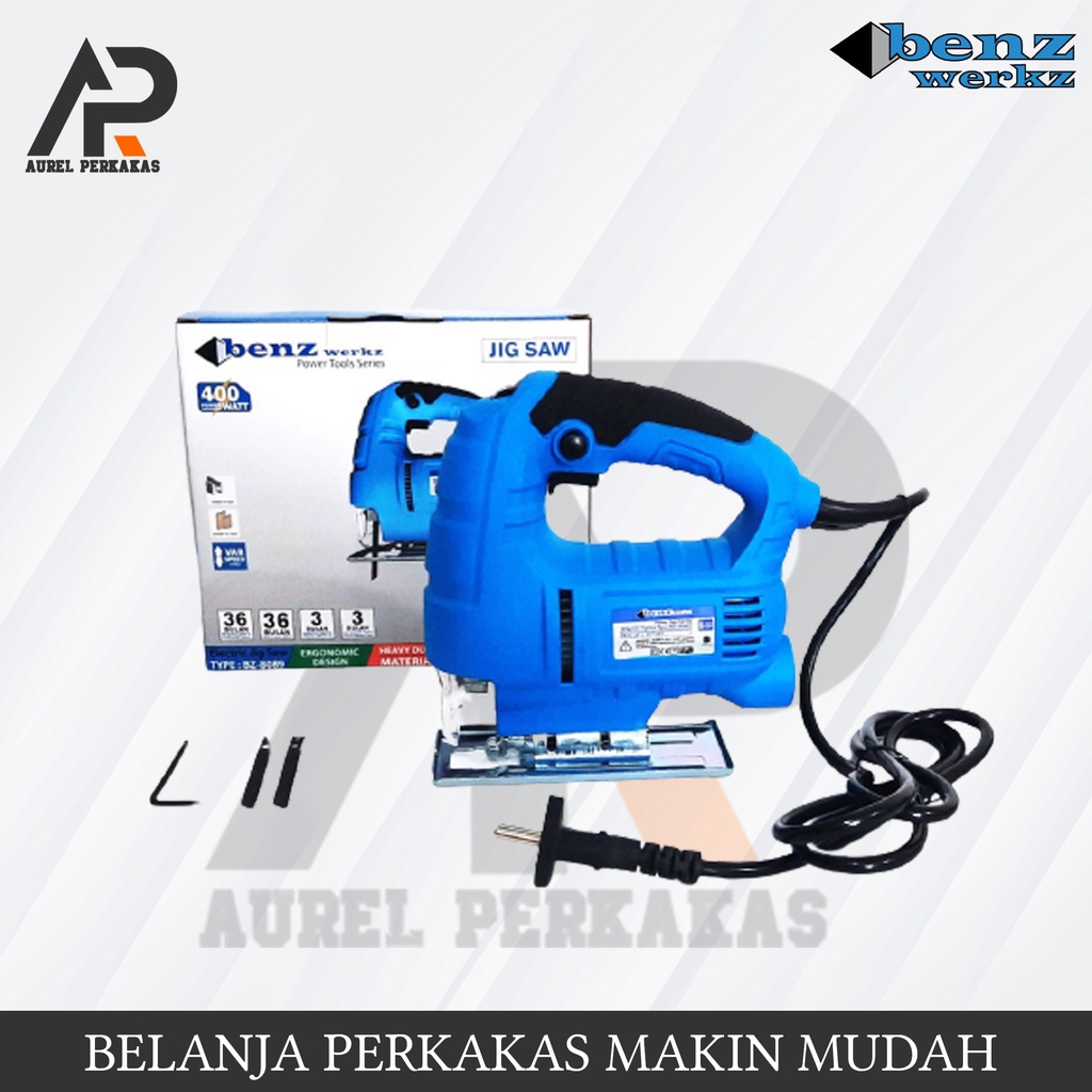 BENZ BZ-8089 Mesin Jigsaw Gergaji Triplek Potong Kayu Listrik Jig Saw BZ8089