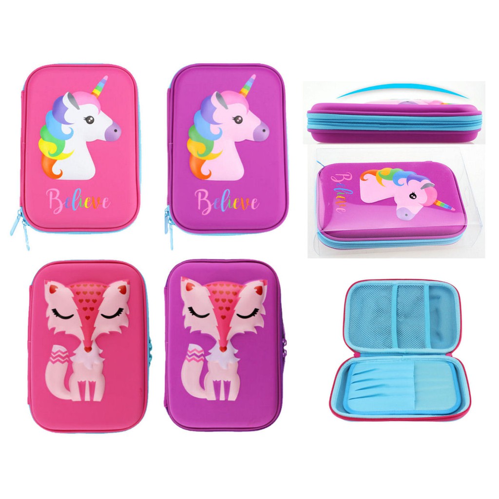 Pencil Hard Case Fox Tempat Pensil Fox 3D