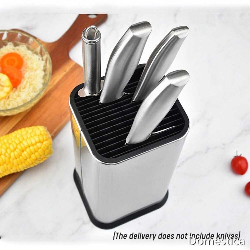 Tempat Rak Pisau Dapur Spatula Sendok Stand Holder Stainless Stell