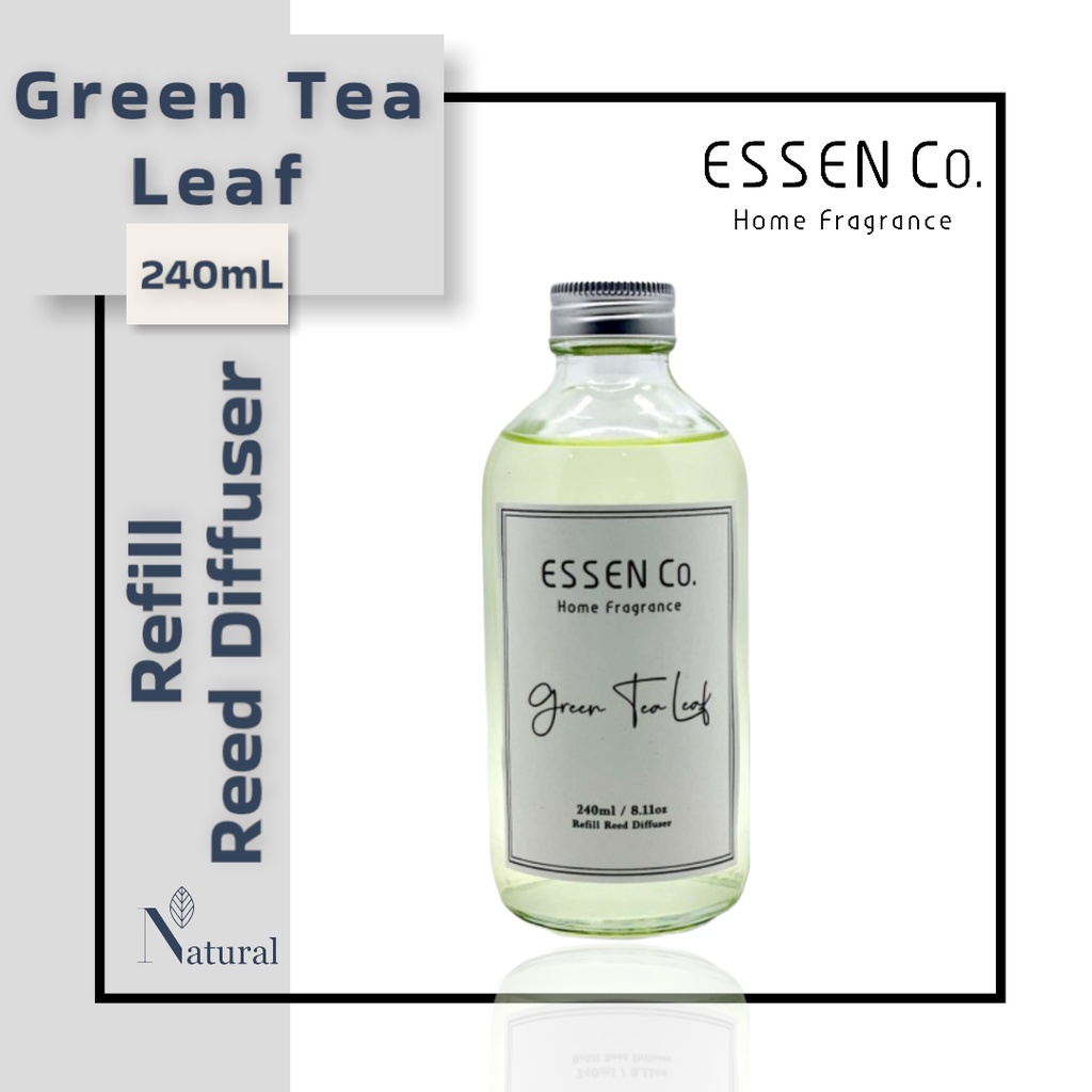 Essen Co Reed Diffuser Aromatherapy Green Tea Leaf Pengharum Pewangi Ruangan Aromaterapi Refill