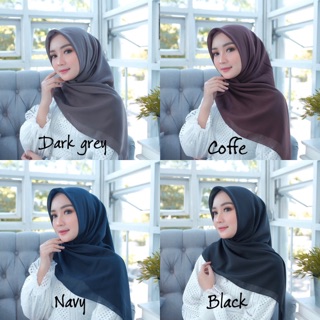  Bella Square warna part 1 hijab segiempat Shopee 